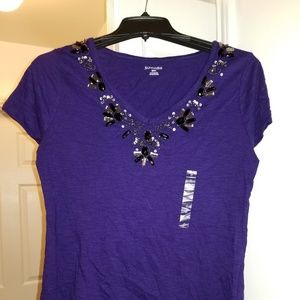 Purple Jewels Top
